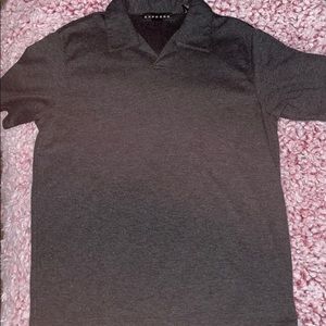 Dark Grey Collard shirt